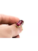 Ring Ruby 14K Yellow gold Vintage vrc253y